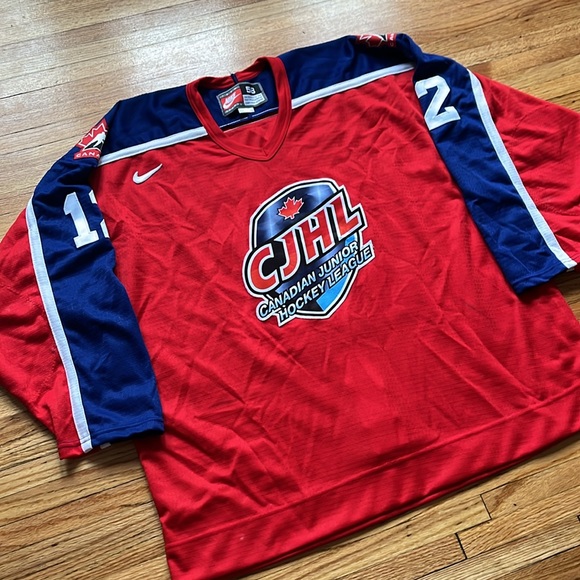 Vintage CJHL Hockey Jersey / Nike / XL / Made In Canada - Picture 2 of 10